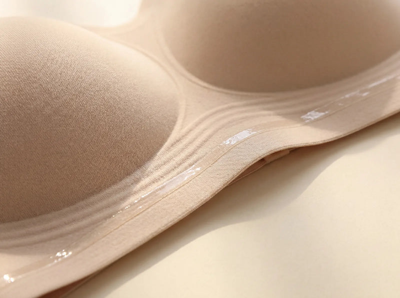 Anti-roll silicone hem