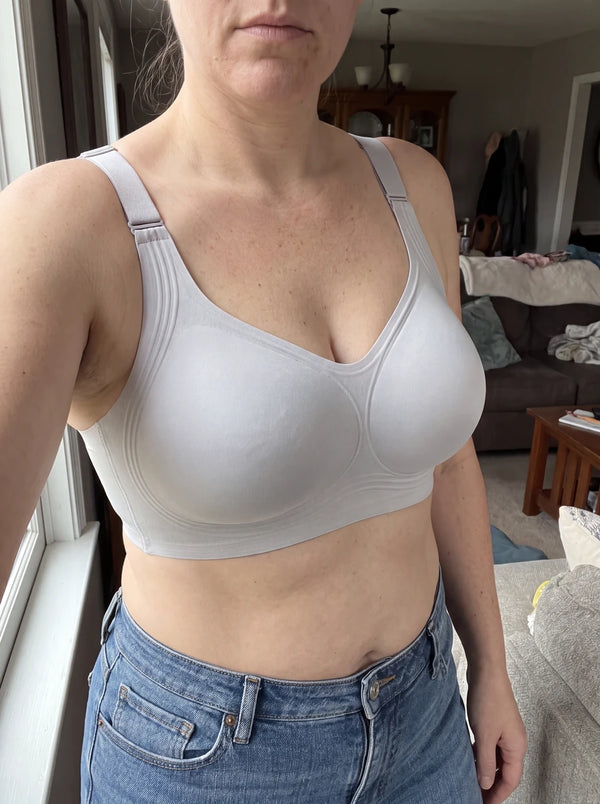 Customer wearing the JellyBand bra