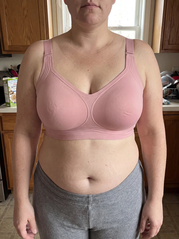 Customer wearing the JellyBand bra